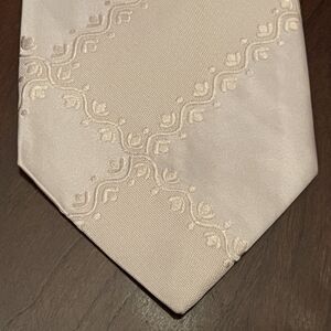 Vintage Stefano Conti Beige 100% Silk Men’s Necktie Made In Canada ￼